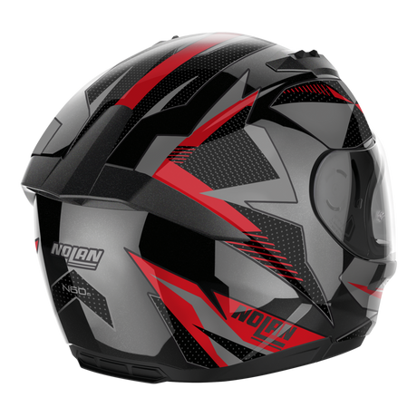 Nolan N60-6 Full Face Classic Helmet - Black Red Silver