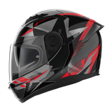 Nolan N60-6 Full Face Classic Helmet - Black Red Silver