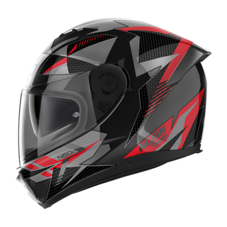 Nolan N60-6 Full Face Classic Helmet - Black Red Silver