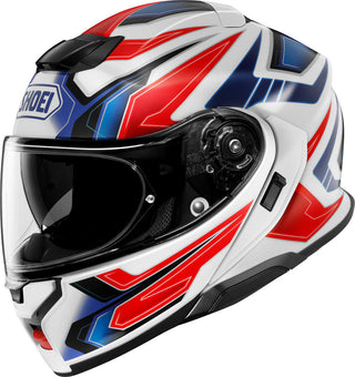 Shoei Neotec 3 Anthem Tc-10 Helmet - White/Red/Blue