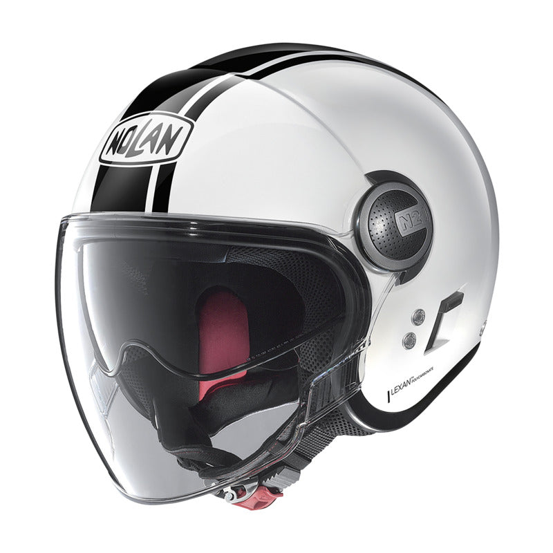 Nolan N21 Visor For Open Face Dolce Vita Helmet - White-Black