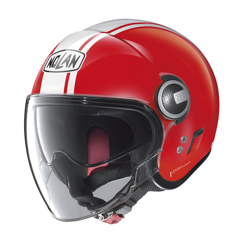 Nolan N21 Visor For Open Face Dolce Vita Helmet - Red White