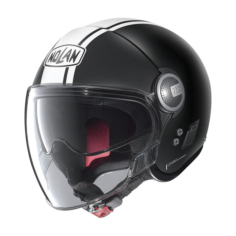 Nolan N21 Visor For Open Face Dolce Vita Helmet - Flat Black White