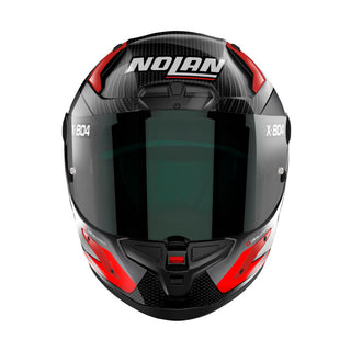 Nolan X-804 RS Full Face Hot Lap Helmet - Carbon Red