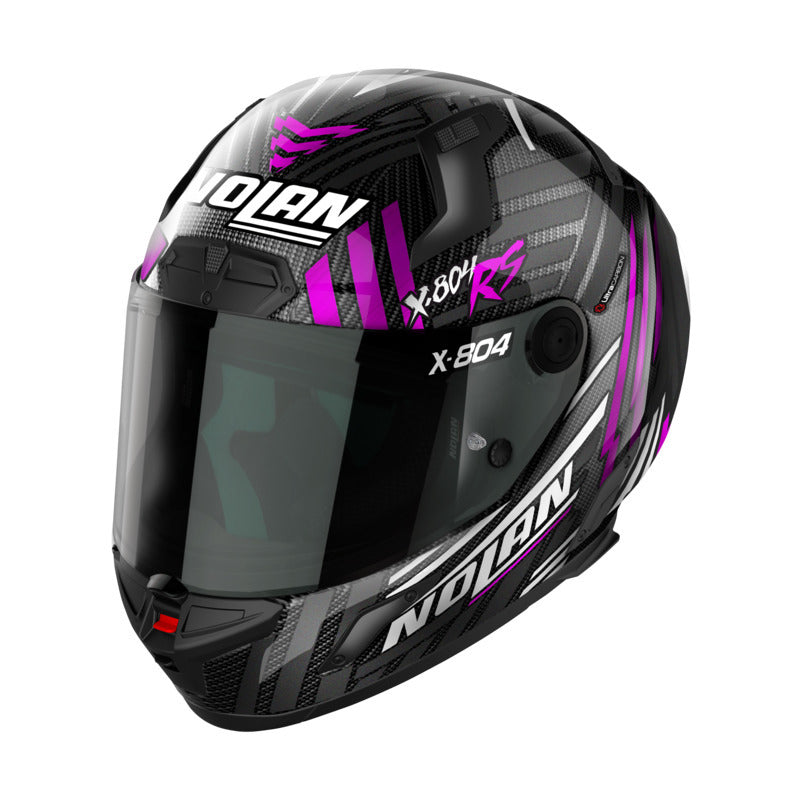 Nolan X-804 RS Full Face Spectre Helmet - Carbon Pink Chrome