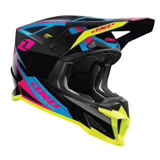 One Industries X-297 Tazer Full Face Helmet - Black/Neon