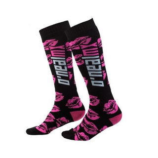 O'Neal 2027 Pro MX Youth XOXOX Socks - Black/Pink