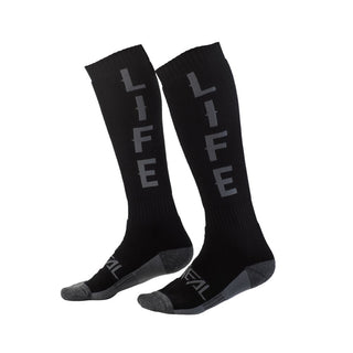 O'Neal 2027 Pro MX Ride Life Socks - Black/Grey