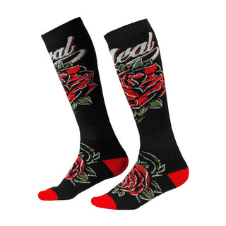 O'Neal 2027 Pro MX Roses Socks - Black/Red