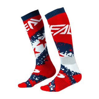 O'Neal 2027 Pro MX Stars Socks - Red/Blue