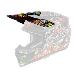 O'Neal 2027 3SRS Crank Helmet Replacement Peak - Matte Multi