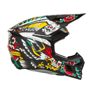 O'Neal 27 3SRS Youth Inked Full Face Helmet - Matte Multi