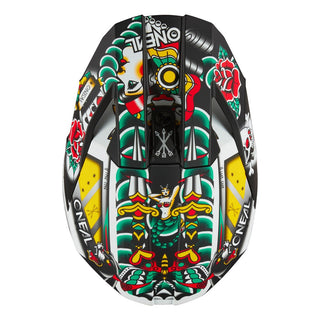 O'Neal 27 3SRS Inked Full Face Helmet - Matte Multi