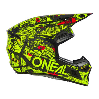 O'Neal 27 3SRS Youth Attack Full Face Helmet - Black/Neon Yellow