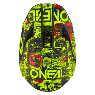 O'Neal 27 3SRS Youth Attack Full Face Helmet - Black/Neon Yellow