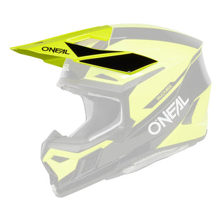O'Neal 2024 3SRS Race V.25 Helmet Replacement Peak - Black/Neon Yellow
