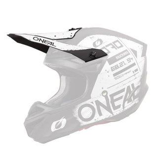 O'Neal 2024 5SRS Scarz V.24 Helmet Replacement Peak - Black/White