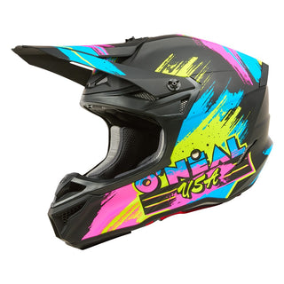 O'Neal 27 5SRS Reseda Full Face Helmet - Black/Neon Yellow