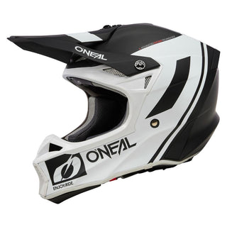 O'Neal 10SRS MX Flow V.23 Full Face Helmet - Black/White