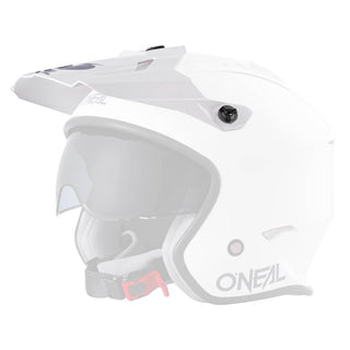 O'Neal 2027 Volt Solid Helmet Replacement Peak - White