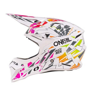O'Neal 27 1SRS Youth Stixx Full Face Helmet - White/Multi
