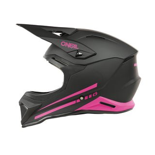 O'Neal 27 1SRS Youth Solid Full Face Helmet - Matte Black/Pink
