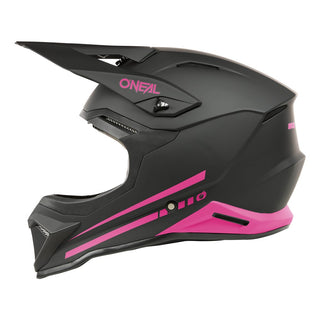 O'Neal 27 1SRS Solid Full Face Helmet - Matte Black/Pink