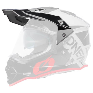 O'Neal 2027 Sierra R Helmet Replacement Peak - Black/Grey/Red