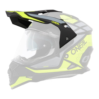 O'Neal 2027 Sierra R Helmet Replacement Peak - Gloss Neon Yellow/Black/Grey