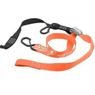 O'Neal Deluxe Tie Downs - 1.5 Inch with Soft Loop & Secure Hook - Black/Orange