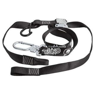 O'Neal Swivel Deluxe Tie Downs - 1.5 Inch Soft Loop & Swivel Secure Hook - Black/Black