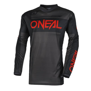 O'Neal Element Racewear Motocross Jersey - Black/Grey/Red
