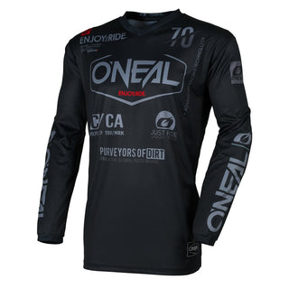 O'Neal 2026 Element Brand V26 V-Neck Collar Jersey - Black/Grey