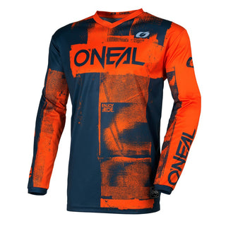 O'Neal 2026 Element Roller V26 V-Neck Collar Jersey - Blue/Orange