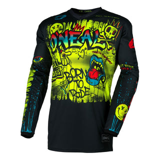 O'Neal 2027 Element Rancid Youth Motocross Jersey - Black/Neon Yellow
