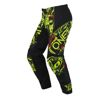 O'Neal Element Attack Youth Motocross Pants - Black/Neon Yellow