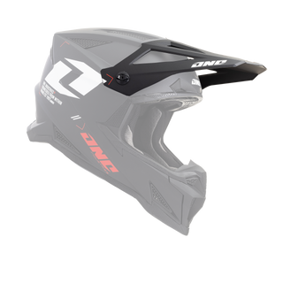 One Industries X-297 Focus Helmet Replacement Peak - Black/White