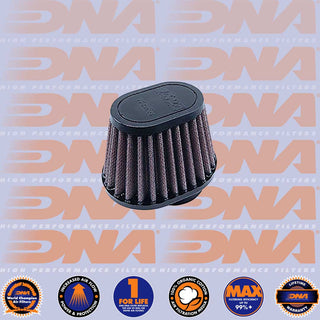 DNA POD Air Filter - Rubber Top Oval Clamp On 51mm Inlet 100mm Length