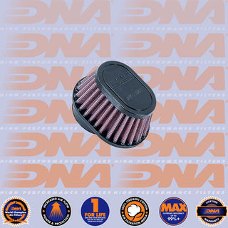 DNA POD Air Filter - Rubber Top Oval Clamp On 54mm Inlet 50mm Length