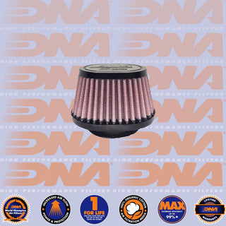 DNA POD Air Filter - Rubber Top Oval Clamp On 62mm Inlet 90mm Length