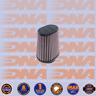 DNA POD Air Filter - Rubber Top Oval Clamp On 62mm Inlet 123mm Length