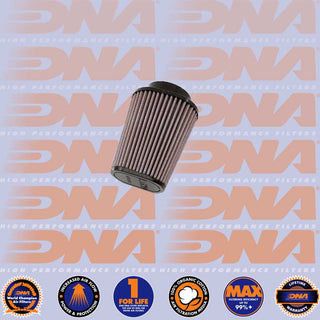 DNA POD Air Filter - Rubber Top Oval Clamp On 62mm Inlet 125mm Length