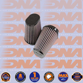 DNA POD Air Filter - Rubber Top Oval Clamp On 66mm Inlet 80mm Length Air Filter X 2