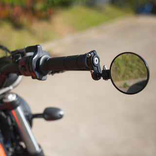 Oxford Fold Away Mirror Black 76mm Diameter