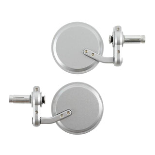 Oxford Bar End Mirrors - Silver (Pair)