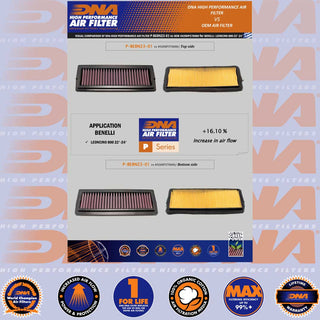 DNA Performance OEM Air Filter- Benelli Leoncino 800 & Leoncino Trail 800 23-25
