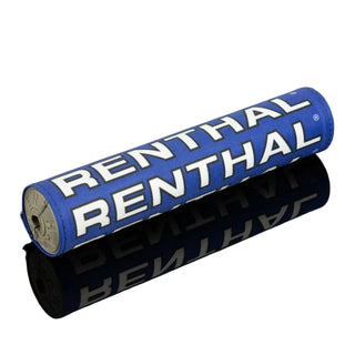 Renthal SX Vintage Grey Foam Handlebar Pad 10" 240mm - Blue / Black / White