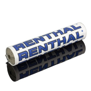 Renthal SX Vintage Grey Foam Handlebar Pad 10" 240mm - White / Black / Blue