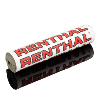 Renthal SX Vintage Grey Foam Handlebar Pad 10" 240mm - White / Black / Red