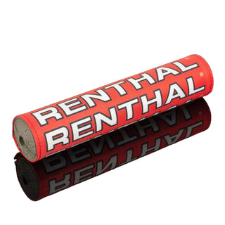 Renthal SX Vintage Grey Foam Handlebar Pad 10" 240mm - Red / Black / White